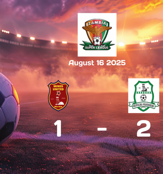 Mines vs Mufulira Wanderers Super League Match Report: Mufulira Wanderers Triumph 2-1 on 2025-08-16