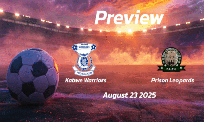 Kabwe Warriors vs Prison Leopards: Preview – Team News, Line-ups, Prediction and Tips | August 23 13:00 (GMT)