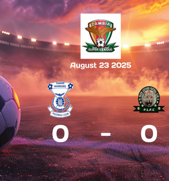 Kabwe Warriors vs Prison Leopards Ends in Goalless Draw – Super League Match Report, 2025-08-23