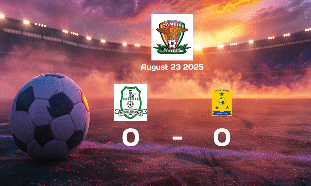 Mufulira Wanderers vs NAPSA Stars Ends in Goalless Draw in Super League Match on 2025-08-23