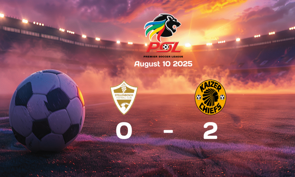 Kaizer Chiefs Triumph Over Stellenbosch with 2-0 Victory in Premier Soccer League Clash on 2025-08-10