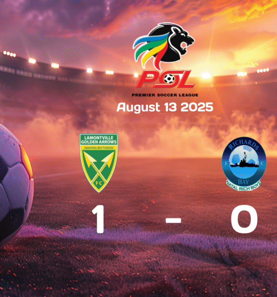 Golden Arrows Secure Victory Over Richards Bay in 1-0 Thriller: Premier Soccer League 2025-08-13 Match Recap