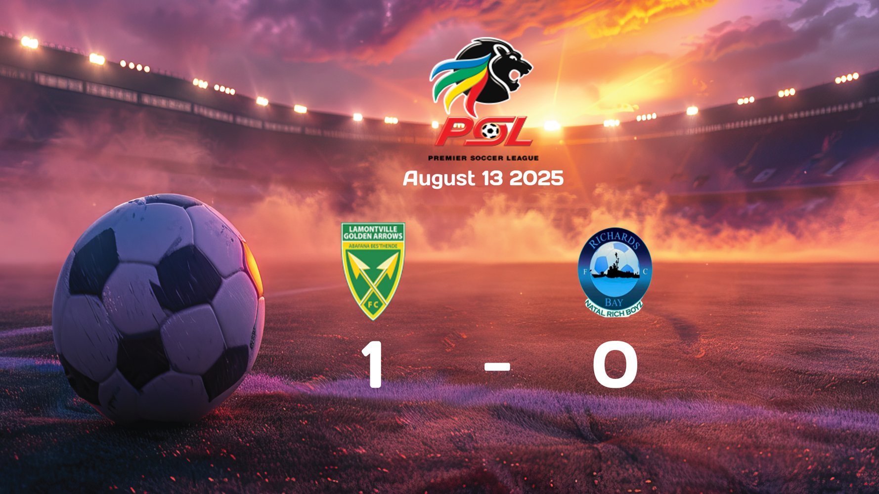Golden Arrows Secure Victory Over Richards Bay in 1-0 Thriller: Premier Soccer League 2025-08-13 Match Recap Golden Arrows Secure Victory Over Richards Bay in 1-0 Thriller: Premier Soccer League 2025-08-13 Match Recap