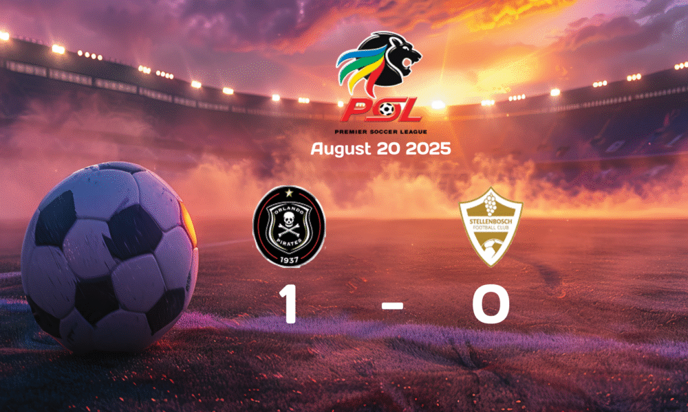 Orlando Pirates Secure 1-0 Victory Against Stellenbosch in Premier Soccer League Match on 2025-08-20