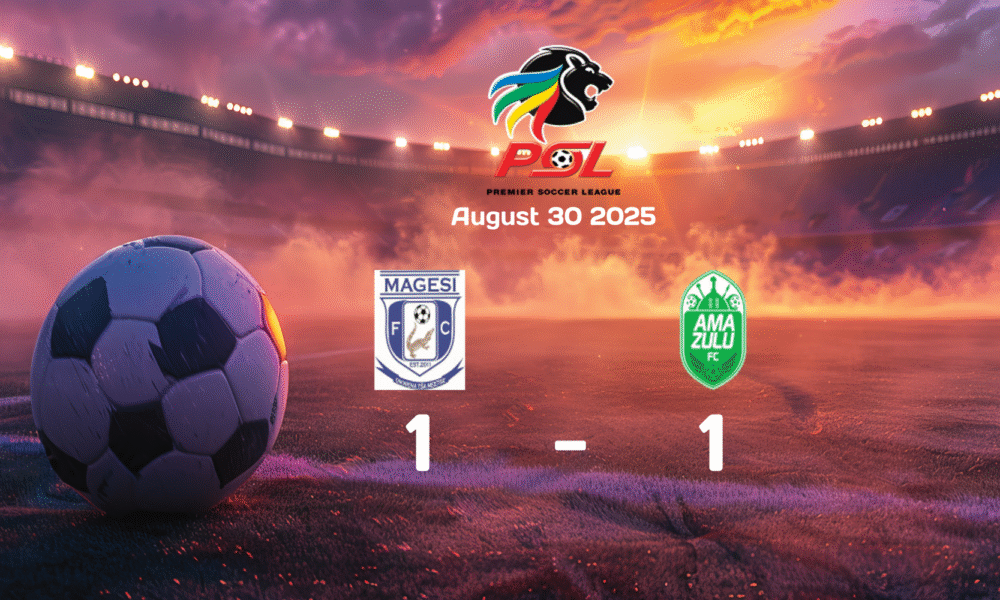 Magesi vs Amazulu Ends in Exciting 1-1 Draw in Premier Soccer League Showdown on August 30, 2025