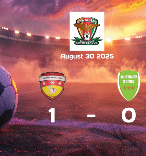 Man Utd Zambia Academy Secure 1-0 Victory Against Mutondo Stars in Super League Match on August 30, 2025