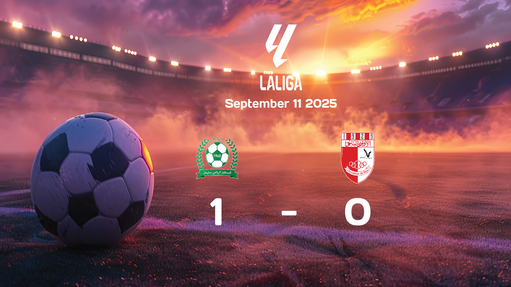 AS Soliman edges out Olympique Béja 1-0 in intense Ligue 1 showdown on 2025-09-11