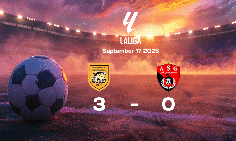 CA Bizertin Dominates AS Gabes 3-0 in Ligue 1 Clash on September 17, 2025