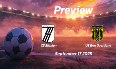 CS Sfaxien vs US Ben Guerdane: Preview – Team News, Line-ups, Prediction and Tips | September 17 14:30 (GMT)
