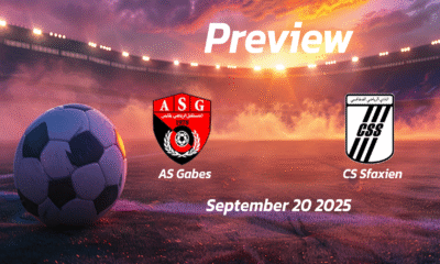 AS Gabes vs CS Sfaxien: Preview – Team News, Line-ups, Prediction, and Tips | September 20 14:30 (GMT)