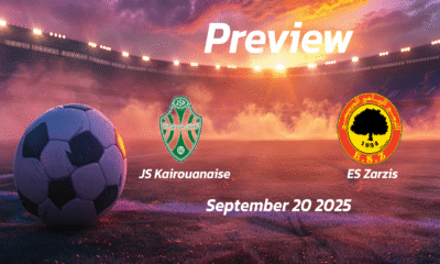 JS Kairouanaise vs ES Zarzis: Preview – Team News, Line-ups, Prediction and Tips | September 20 14:30 (GMT)