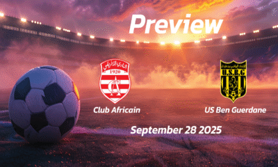 Club Africain vs US Ben Guerdane: Preview – Team News, Line-ups, Prediction and Tips | September 28 14:30 GMT