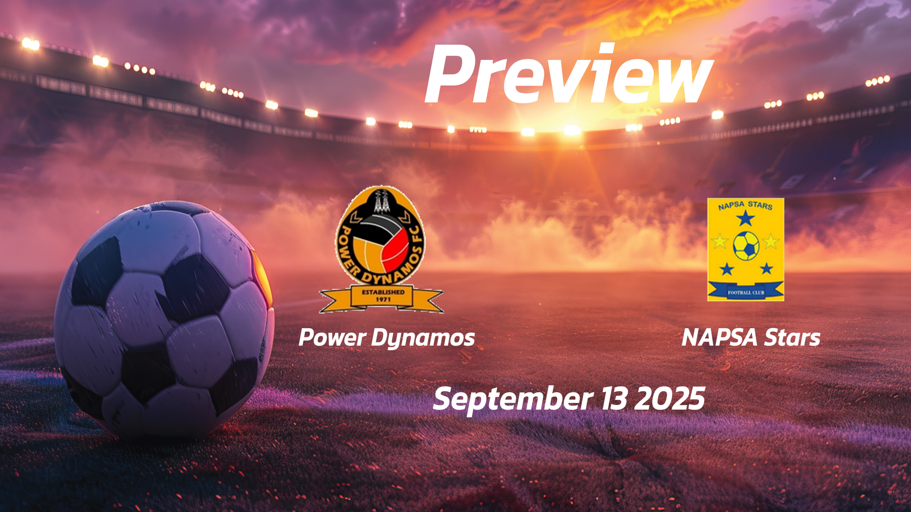 Power Dynamos vs NAPSA Stars: Preview – Team News, Line-ups, Prediction and Tips | September 13 13:00 (GMT)
