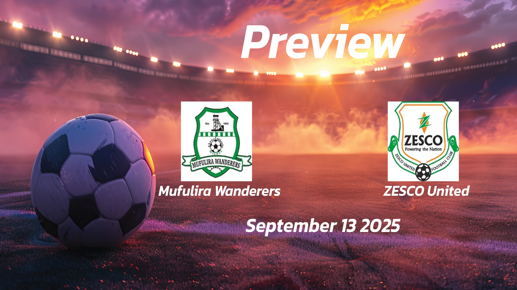 Mufulira Wanderers vs ZESCO United: Preview – Team News, Line-ups, Prediction and Tips | September 13 13:00 (GMT)
