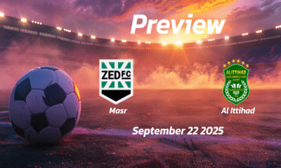 Masr vs Al Ittihad: Preview – Team News, Line-ups, Prediction and Tips | September 22 17:00 (GMT)