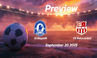 CR Belouizdad vs El Bayadh: Preview – Team News, Line-ups, Prediction and Tips | September 20 15:00 (GMT)