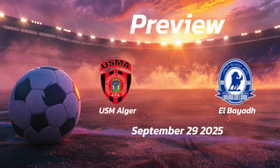 USM Alger vs El Bayadh: Preview – Team News, Line-ups, Prediction and Tips | September 29 15:00 (GMT)