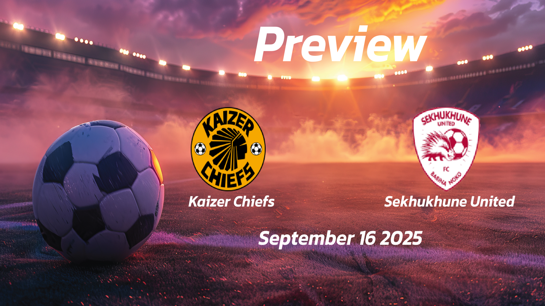 Kaizer Chiefs vs Sekhukhune United: Preview – Team News, Line-ups, Prediction and Tips | September 16 17:30 (GMT)