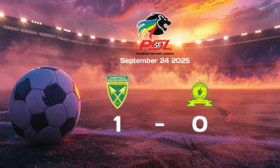 Golden Arrows edge past Mamelodi Sundowns with a 1-0 victory in Premier Soccer League clash on 2025-09-24