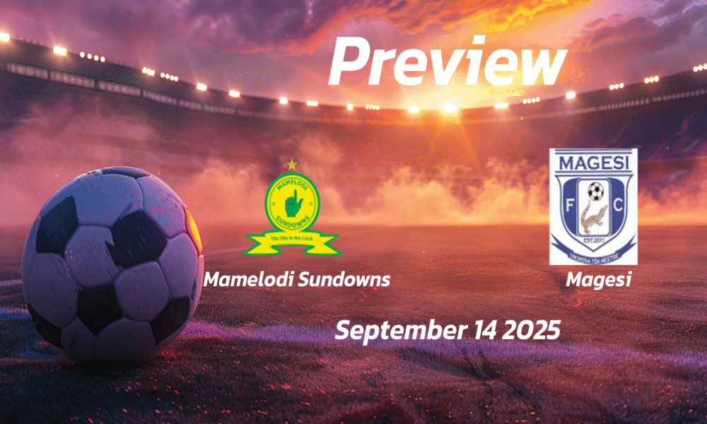 Mamelodi Sundowns vs Magesi: Preview – Team News, Line-ups, Prediction and Tips | September 14 13:00 (GMT)