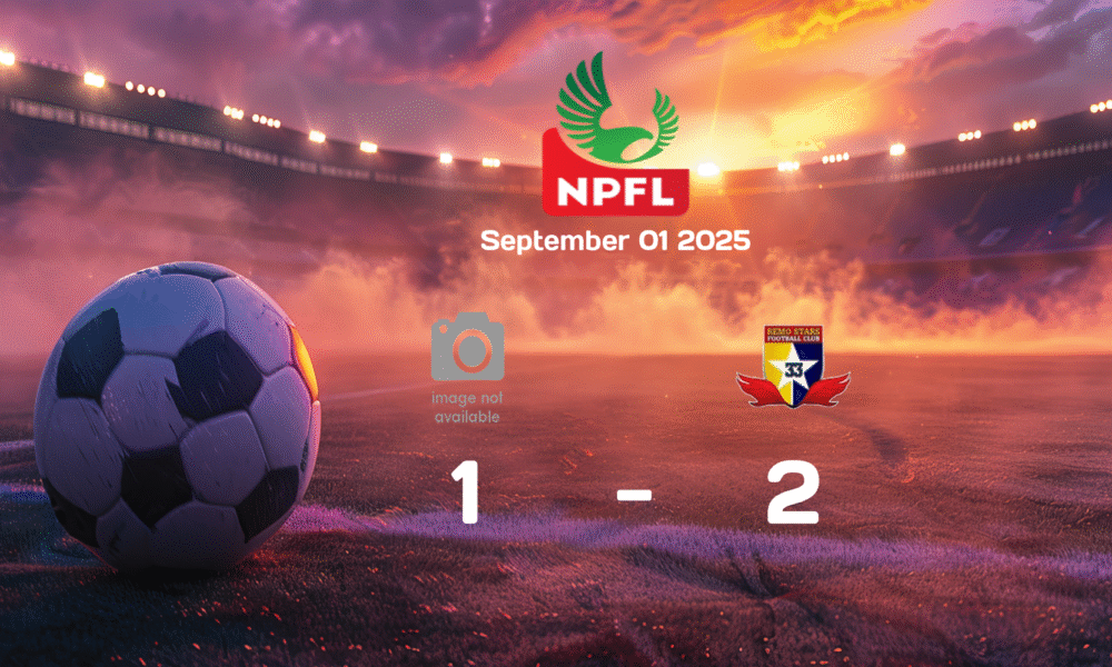 Kun Khalifat FC vs Remo Stars: Exciting Match Ends 1-2 in favor of Remo Stars in NPFL Clash on 2025-09-01