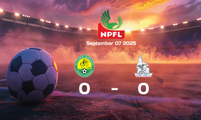 El Kanemi Warriors vs Rivers United NPFL Match Ends in Goalless Draw – 2025-09-07 Recap