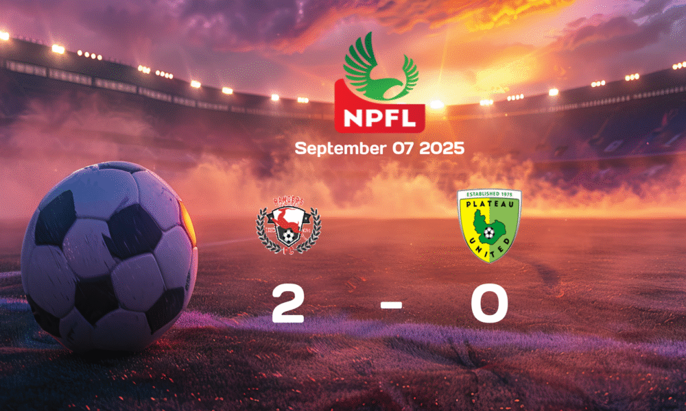 Enugu Rangers Dominate Plateau United in NPFL Match, Winning 2-0 on 2025-09-07