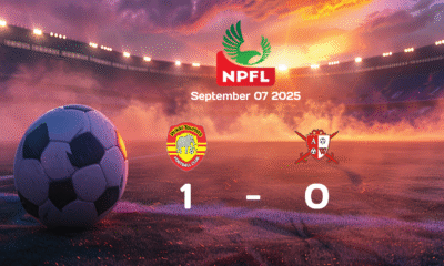 Wikki Tourist Triumphs Over Abia Warriors with 1-0 Win in NPFL Clash on September 7, 2025