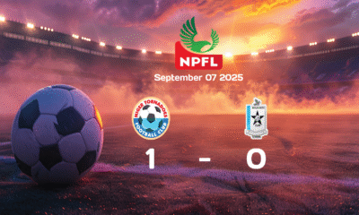 Niger Tornadoes secure victory over Bayelsa United with 1-0 win in NPFL match on September 7, 2025