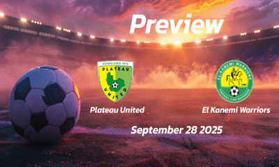 Plateau United vs El Kanemi Warriors: Preview – Team News, Line-ups, Prediction and Tips | September 28 15:00 (GMT)