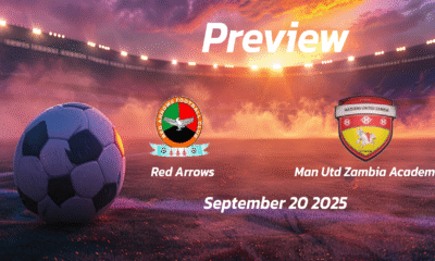 Red Arrows vs Man Utd Zambia Academy: Preview – Team News, Line-ups, Prediction and Tips | September 20 13:00 (GMT)