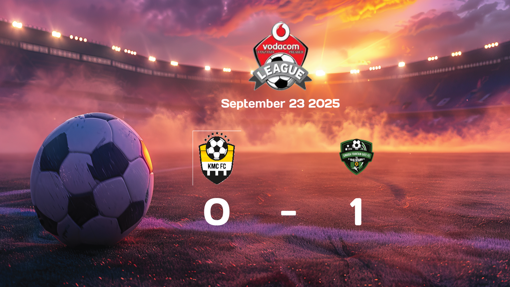 Singida Black Stars Shines with 1-0 Victory over KMC in Ligi Kuu Bara Match on 2025-09-23 Singida Black Stars Shines with 1-0 Victory over KMC in Ligi Kuu Bara Match on 2025-09-23
