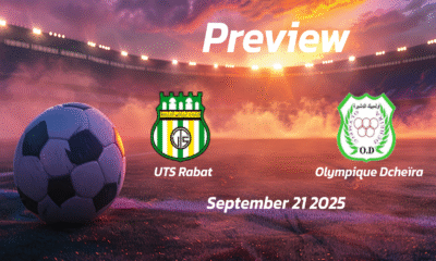 UTS Rabat vs Olympique Dcheïra: Preview – Team News, Line-ups, Prediction, and Tips | September 21 17:00 (GMT)