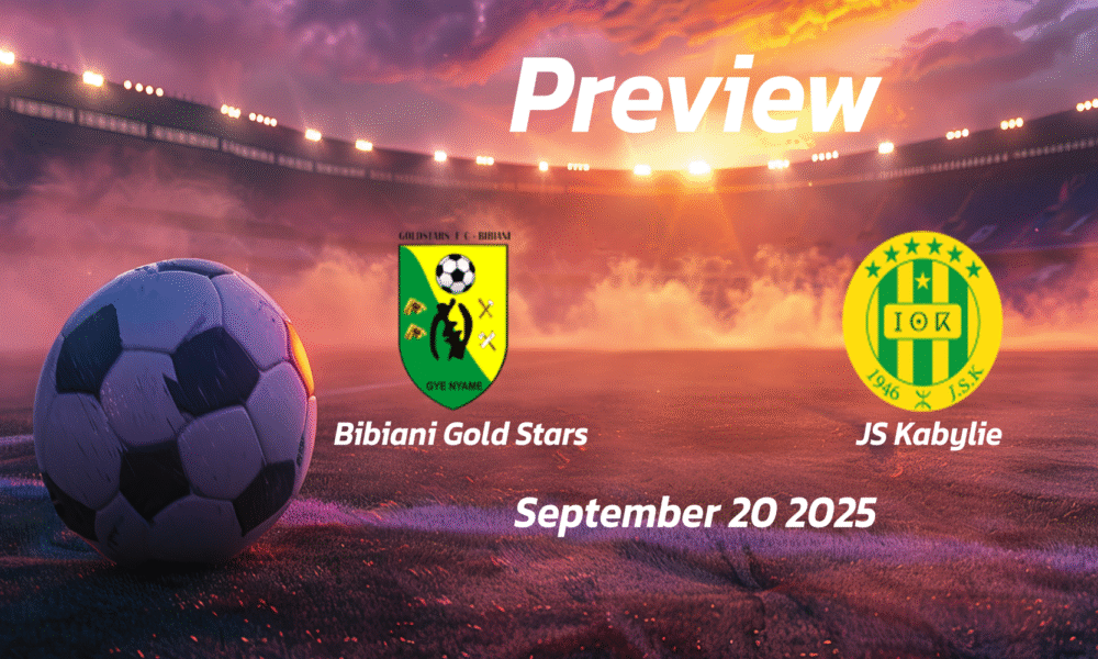 Bibiani Gold Stars vs JS Kabylie: Preview – Team News, Line-ups, Prediction and Tips | September 20 15:00 (GMT)