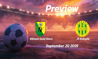 Bibiani Gold Stars vs JS Kabylie: Preview – Team News, Line-ups, Prediction and Tips | September 20 15:00 (GMT)