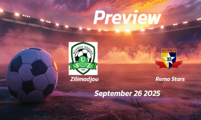 Zilimadjou vs Remo Stars: Preview – Team News, Line-ups, Prediction and Tips | September 26 15:00 (GMT)