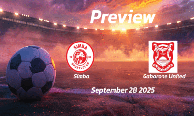 Simba vs Gaborone United: Preview – Team News, Line-ups, Prediction, and Tips | September 28 13:00 (GMT)