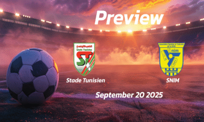 Stade Tunisien vs SNIM: Preview – Team News, Line-ups, Prediction and Tips | September 20 18:00 GMT