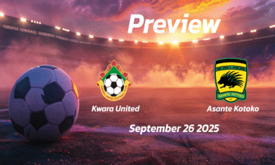 Kwara United vs Asante Kotoko: Preview – Team News, Line-ups, Prediction and Tips | September 26 15:00 (GMT)