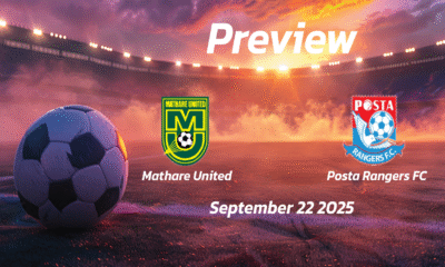 Mathare United vs Posta Rangers FC: Preview – Team News, Line-ups, Prediction and Tips | September 22 13:00 (GMT)