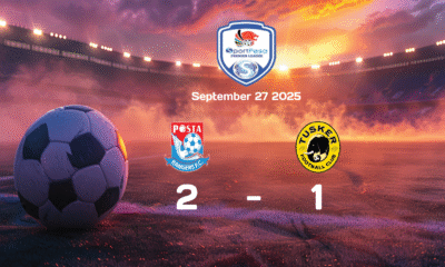 Posta Rangers FC Secure 2-1 Victory against Tusker in Thrilling FKF Premier League Clash on 2025-09-27