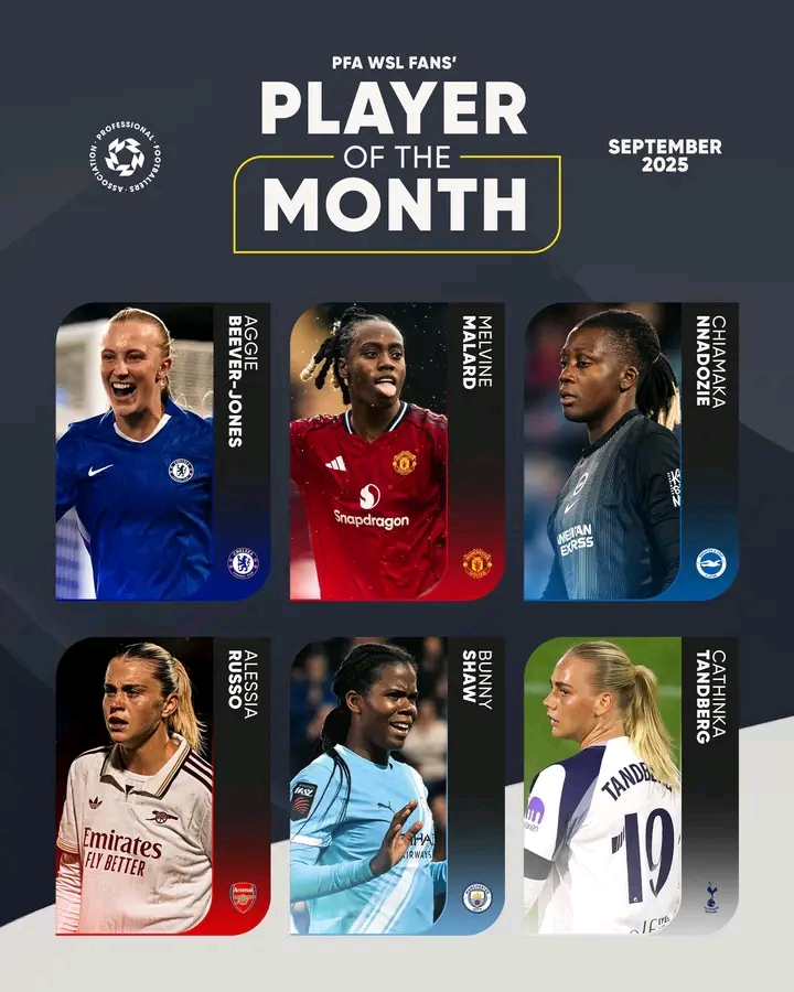 Chiamaka Nnadozie nominated for PFA WSL Fans’ Player of the Month Award