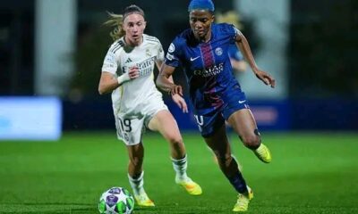 Rasheedat Ajibade scores as Real Madrid edge PSG in UWCL thriller Rasheedat Ajibade scores as Real Madrid edge PSG in UWCL thriller