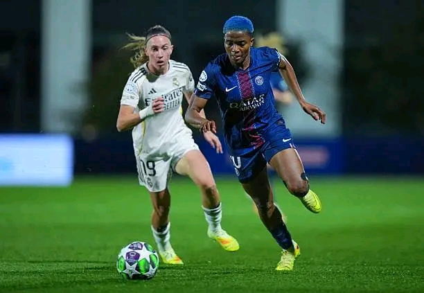 Rasheedat Ajibade scores as Real Madrid edge PSG in UWCL thriller Rasheedat Ajibade scores as Real Madrid edge PSG in UWCL thriller