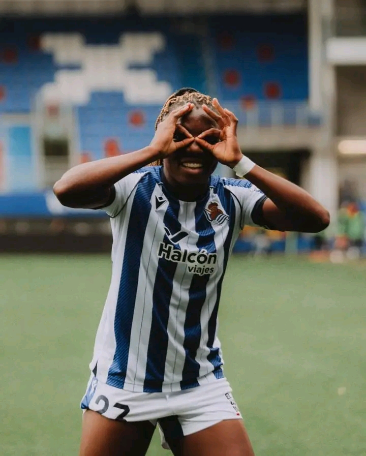 Edna Imade fires Real Sociedad past Eibar to fuel Super Falcons ambitions Edna Imade fires Real Sociedad past Eibar to fuel Super Falcons ambitions