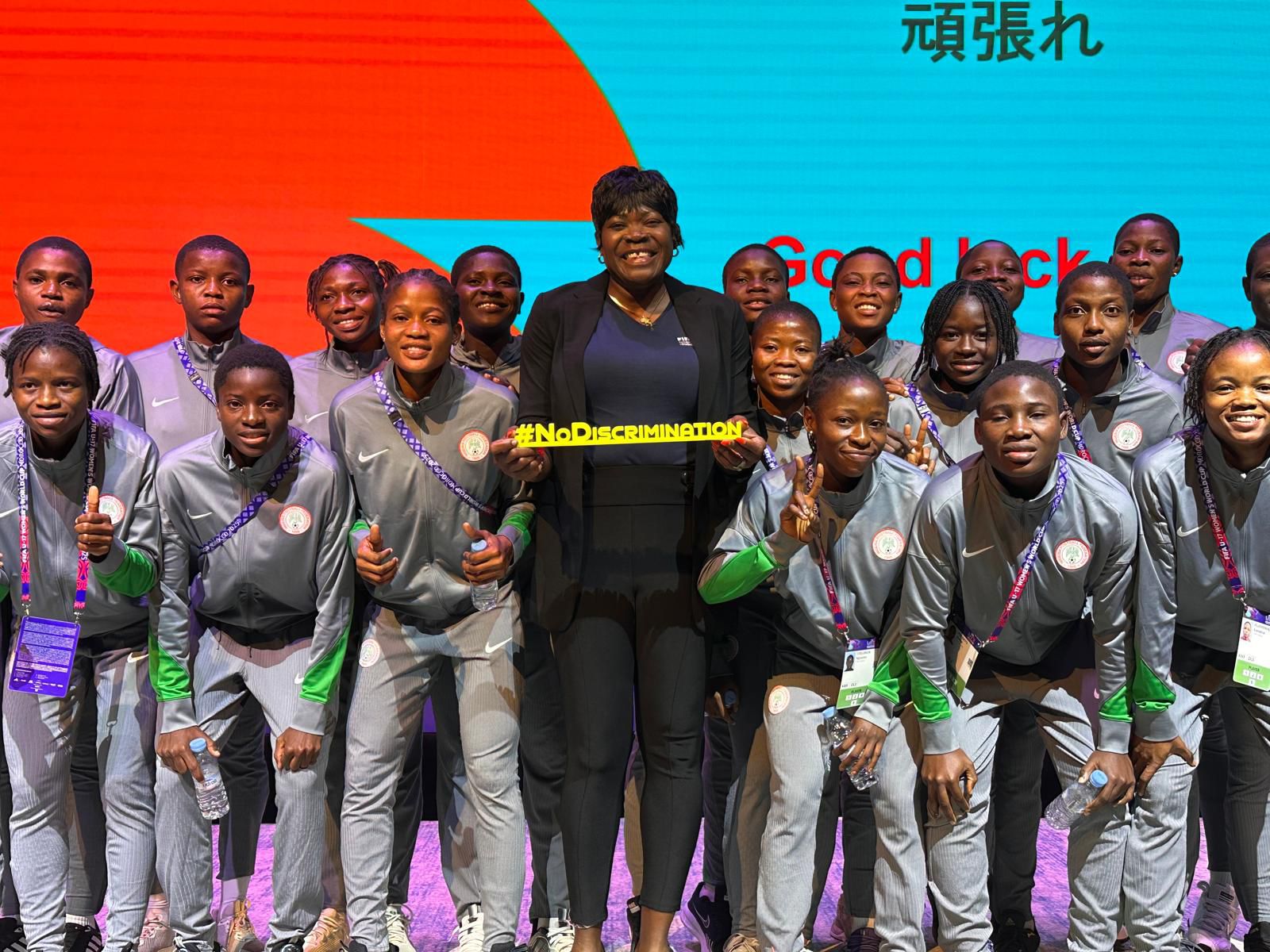 U17 WWC: Mercy Akide-Udoh leads anti-racism campaign with Flamingos in Morocco U17 WWC: Mercy Akide-Udoh leads anti-racism campaign with Flamingos in Morocco