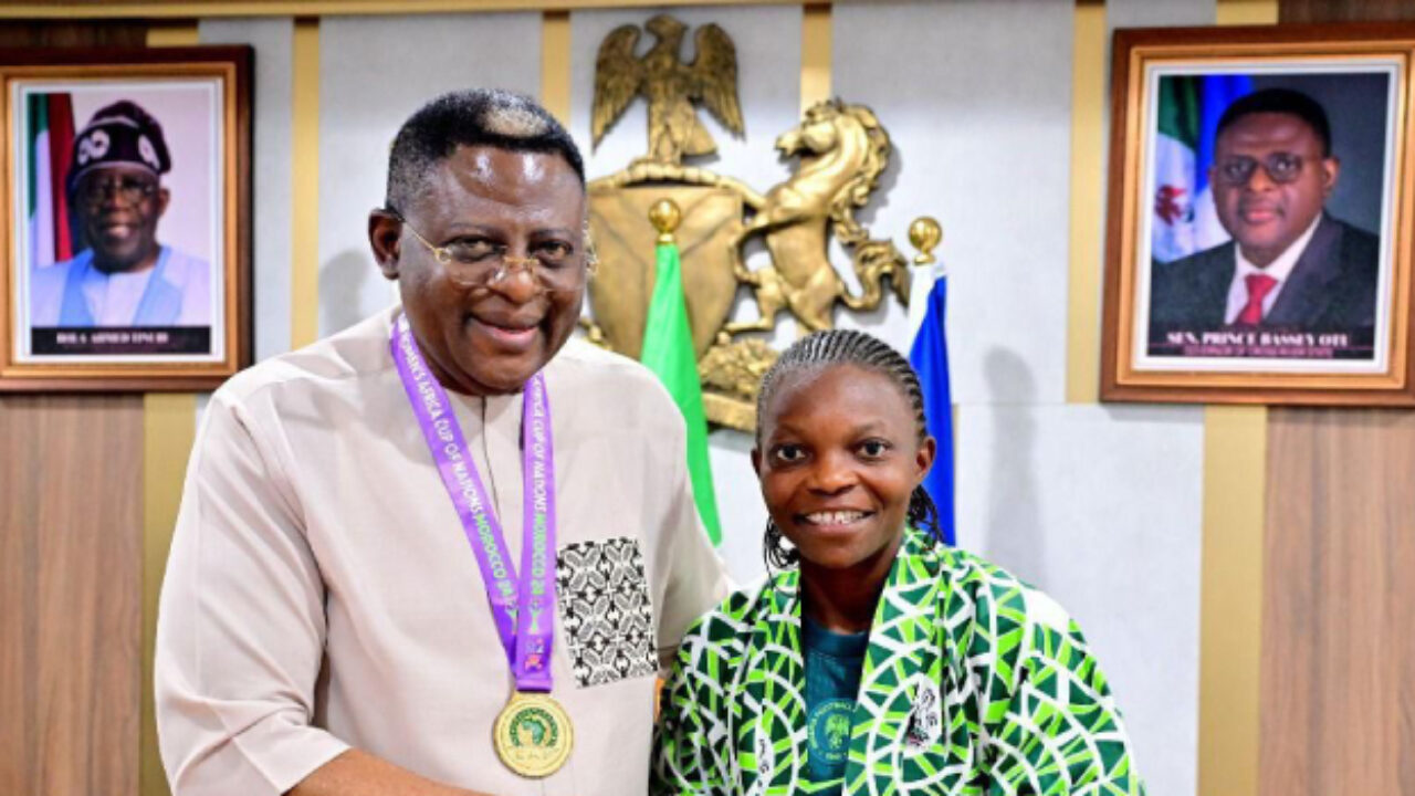 Governor Otu awards ₦50 million, land to WAFCON 2024 winning star Miracle Usani Governor Otu awards ₦50 million, land to WAFCON 2024 winning star Miracle Usani