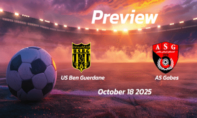 US Ben Guerdane vs AS Gabes: Preview – Team News, Line-ups, Prediction and Tips | October 18 14:00 (GMT)