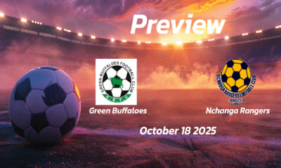 Green Buffaloes vs Nchanga Rangers: Preview – Team News, Line-ups, Prediction and Tips | October 18 13:00 GMT