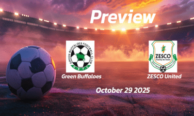 Green Buffaloes vs ZESCO United: Preview – Team News, Line-ups, Prediction and Tips | October 29 14:00 (GMT) Green Buffaloes vs ZESCO United: Preview – Team News, Line-ups, Prediction and Tips | October 29 14:00 (GMT)